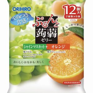 ORIHIRO Konjac Jelly Pouch Muscat + Orange 20g x 12