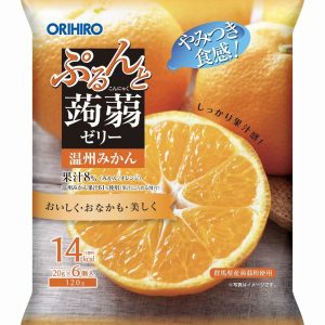 ORIHIRO Konjac Jelly Pouch Unshu Mikan 20g x 6
