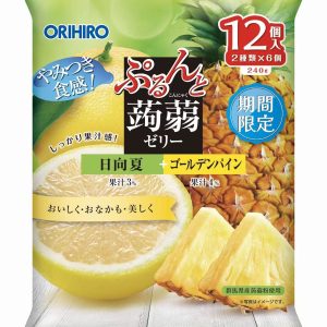 ORIHIRO Konjac Jelly Pouch Hyuga Natsu+Golden Pine 20g x 12
