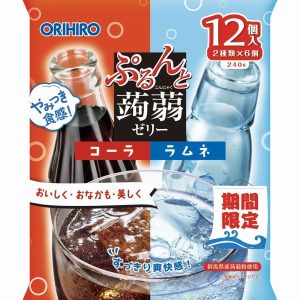 ORIHIRO Konjac Jelly Pouch Cola + Ramune 20g x 12